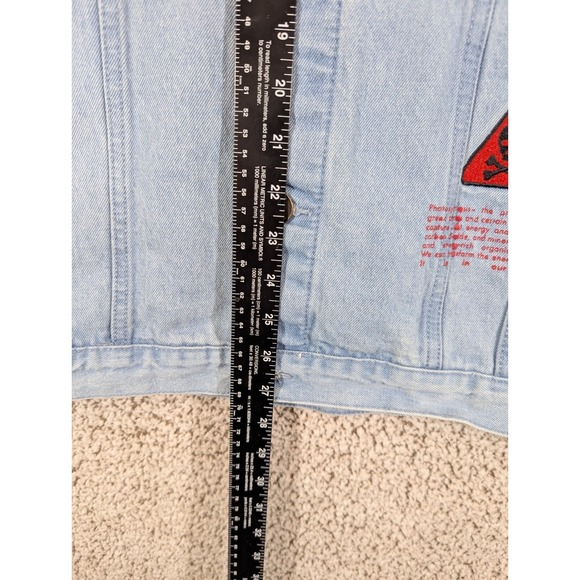 SAVAGE NATURE Appliqué RUE 21 Embellished Jean Jacket SZ XL Punk Retro Indie SK8 - Picture 9 of 12